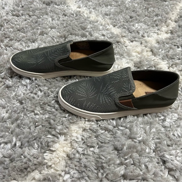 Olukai Pehuea Palm Sneakers in Dusty Olive / Palm Dusty Olive / Palm sz 7 - Picture 6 of 9